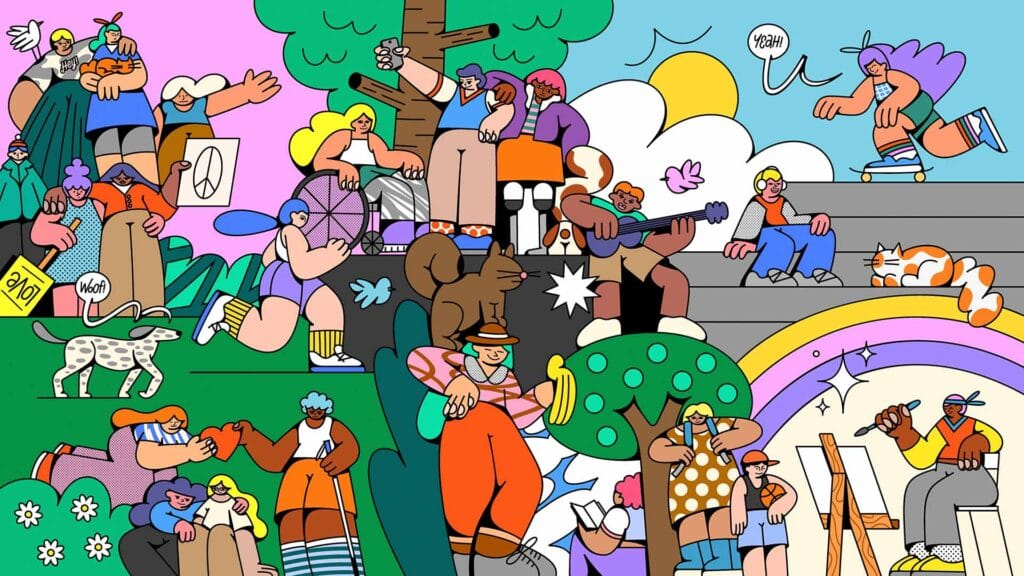 Colorful Bonded Studio artwork for games, apps, and shared experiences