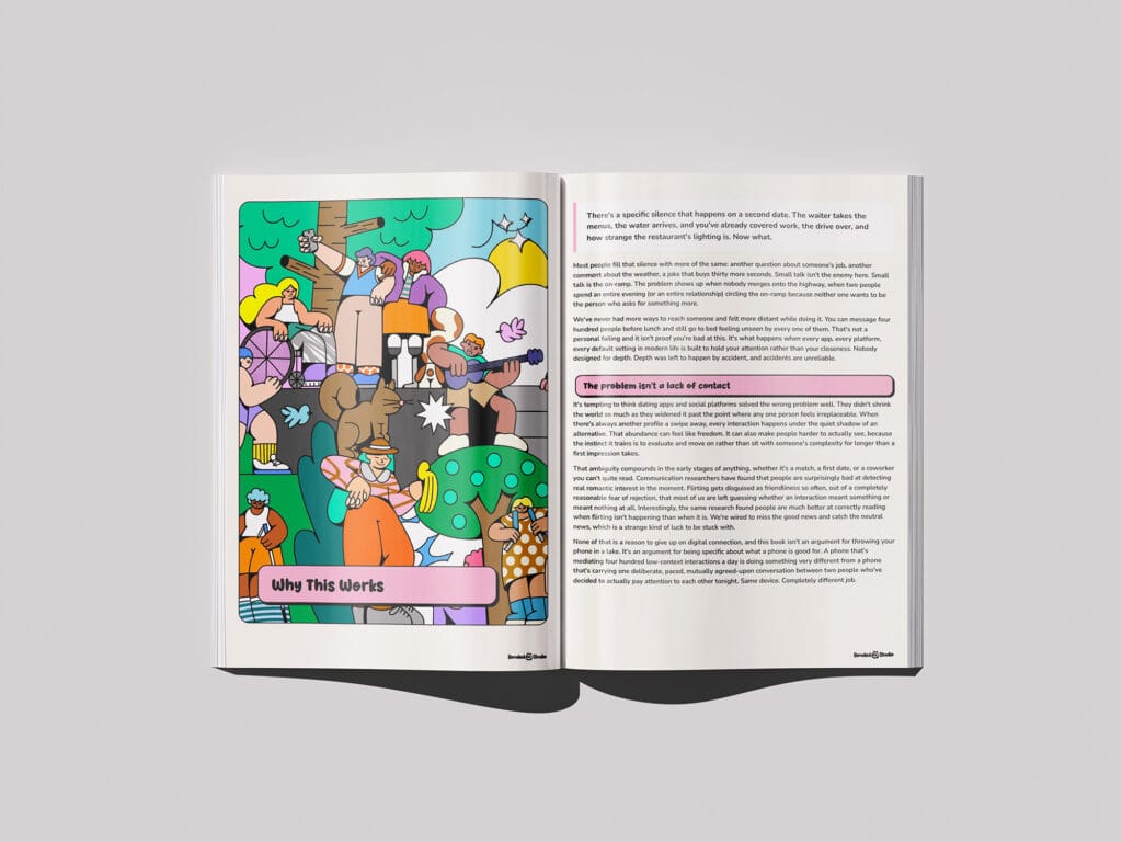 Introductory pages from The Closeness Deck explaining the science behind meaningful conversations, emotional connection, and relationship-building activities for couples.