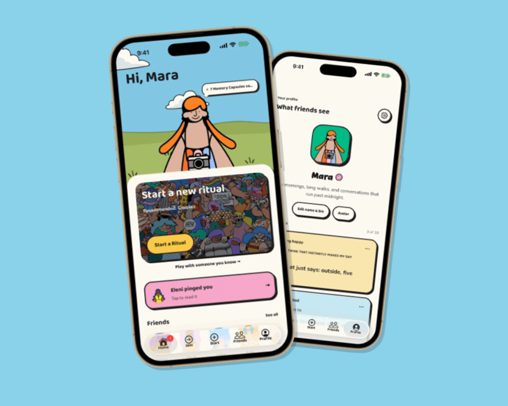 Bonded: Conversation Starters iOS application mochup